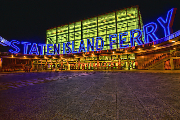 Print Fine Art Photography David Stewart Photography New York NYC - Midnight Ferry